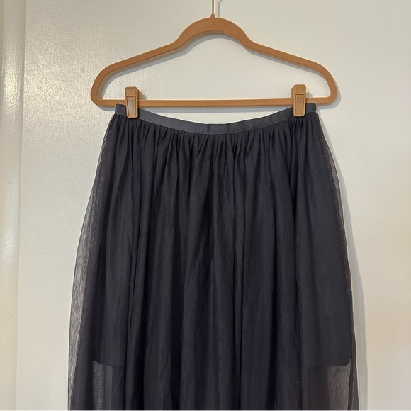 KEEPSAKE The Label Tulle Overlay Maxi Skirt Womens Large Navy - Picture 2 of 7